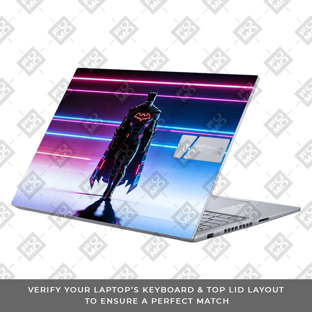 Superhero Neon Streaks Asus Vivobook 16 X1605V 3D Laptop Skin