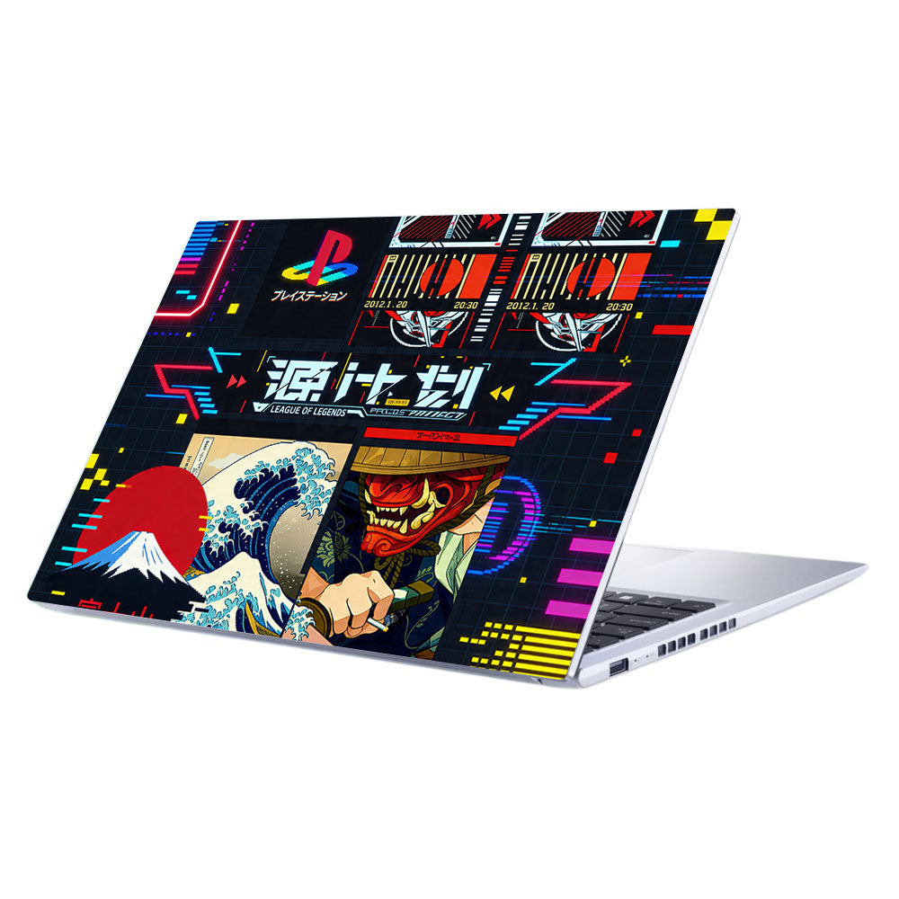 PlayStation Retro Asus Vivobook 15 X1502VA 3D Laptop Skin