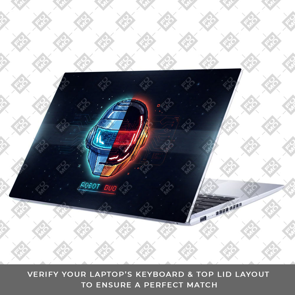 Robot Duo Asus Vivobook 15 X1502ZA 3D Laptop Skin