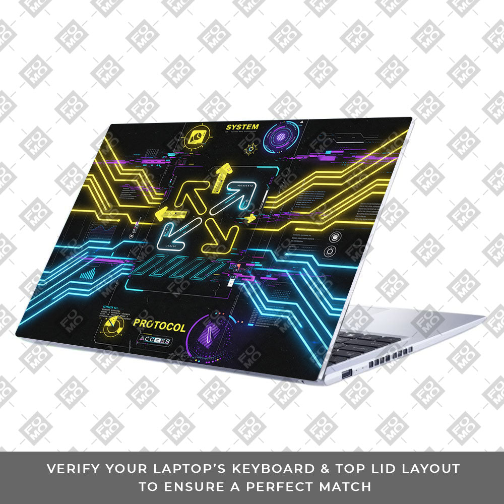 System Protocol Asus Vivobook 15 X1502ZA 3D Laptop Skin