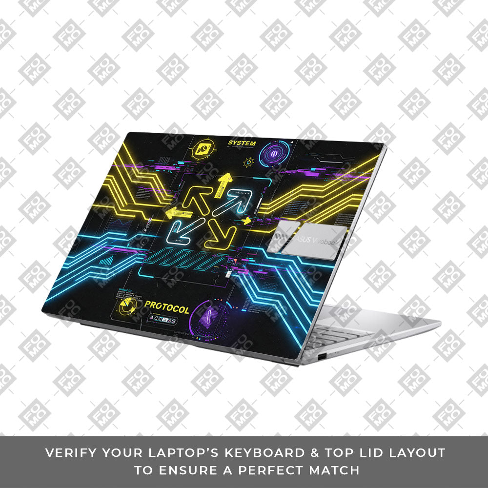 System Protocol Asus Vivobook 15 X1504ZA 3D Laptop Skin
