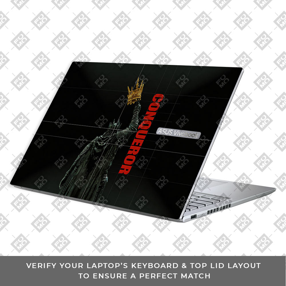 Crowned Conqueror Asus VivoBook 16X K3605 3D Laptop Skin