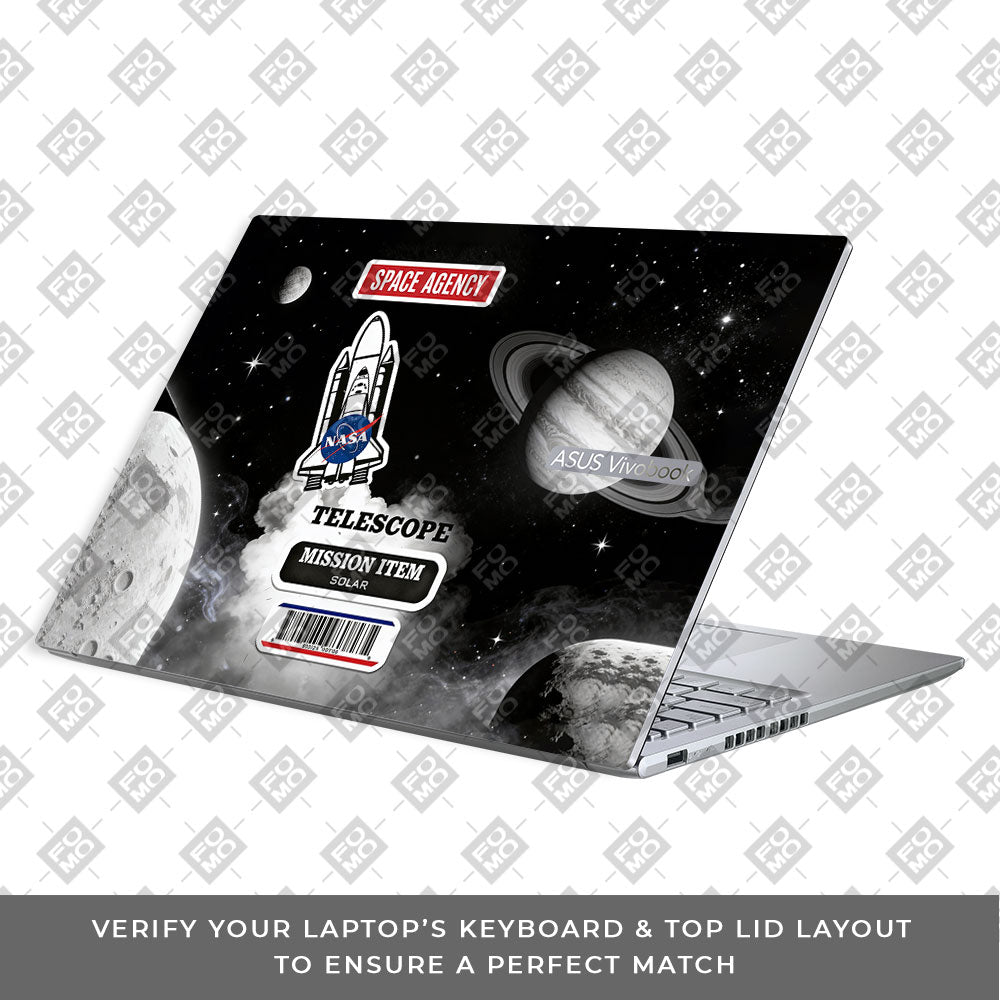 Space Mission NASA Asus VivoBook 16X K3605 3D Laptop Skin