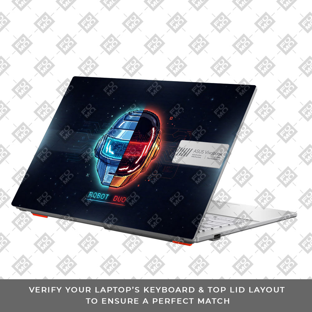 Robot Duo Asus Vivobook Go 14 E1404 3D Laptop Skin