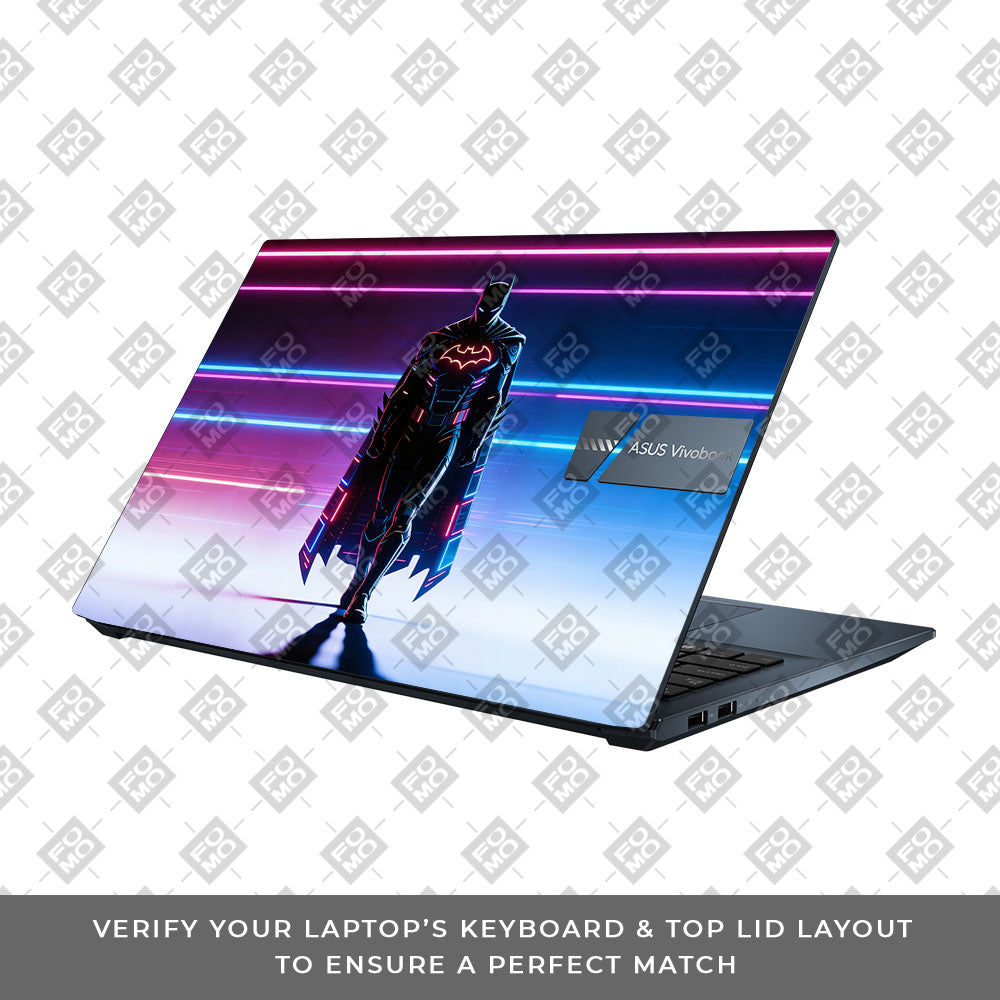 Superhero Neon Streaks Asus Vivobook Go 15 E1504G 3D Laptop Skin