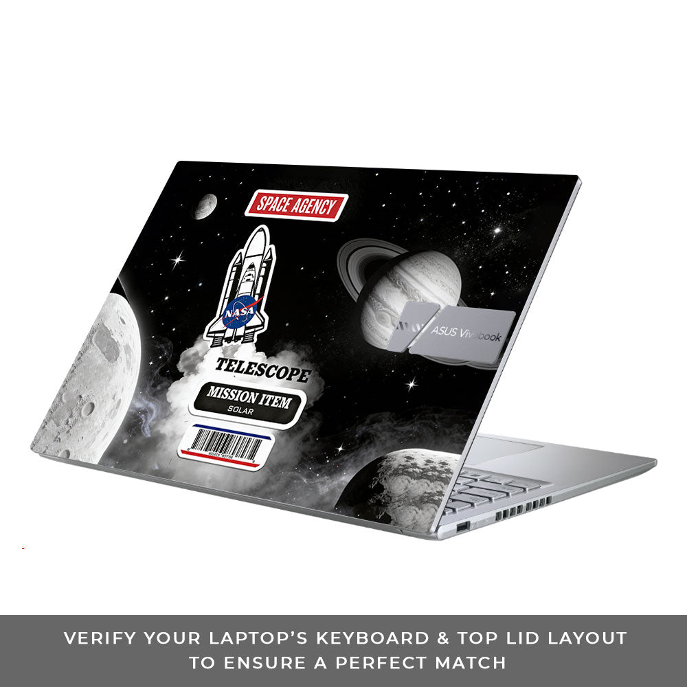 Space Mission NASA Asus Vivobook Pro 15 M6500QC & M6500QH 3D Laptop Skin