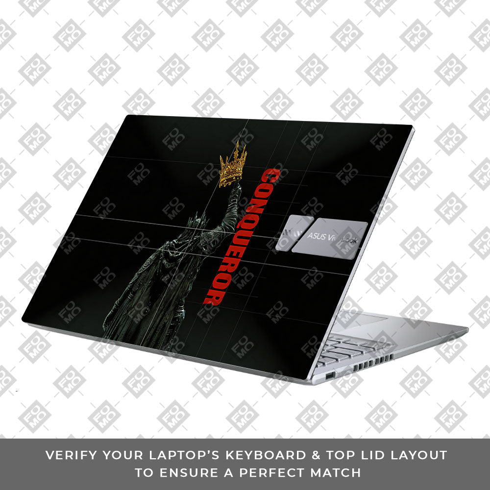 Crowned Conqueror Asus Vivobook X1605ZA 3D Laptop Skin