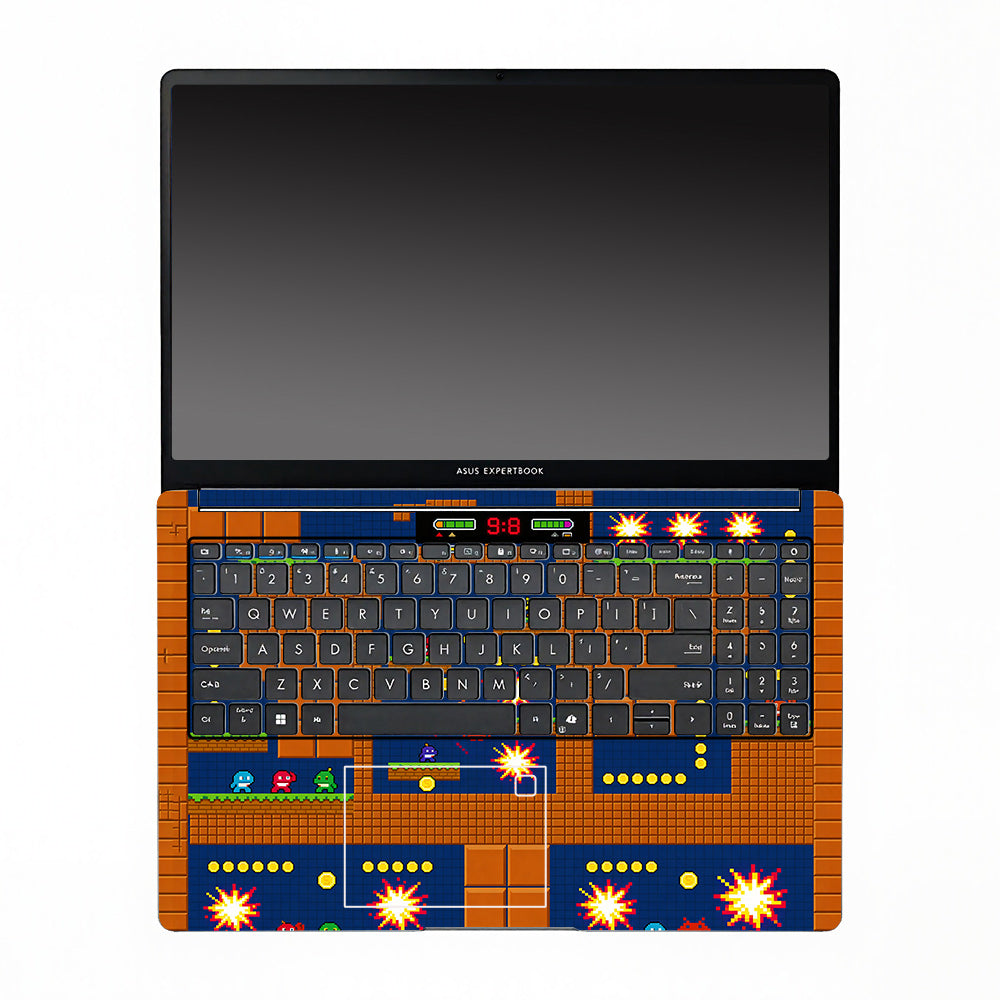 Pixelated Retro Arcade Asus ExpertBook P1503 3D Laptop Skin