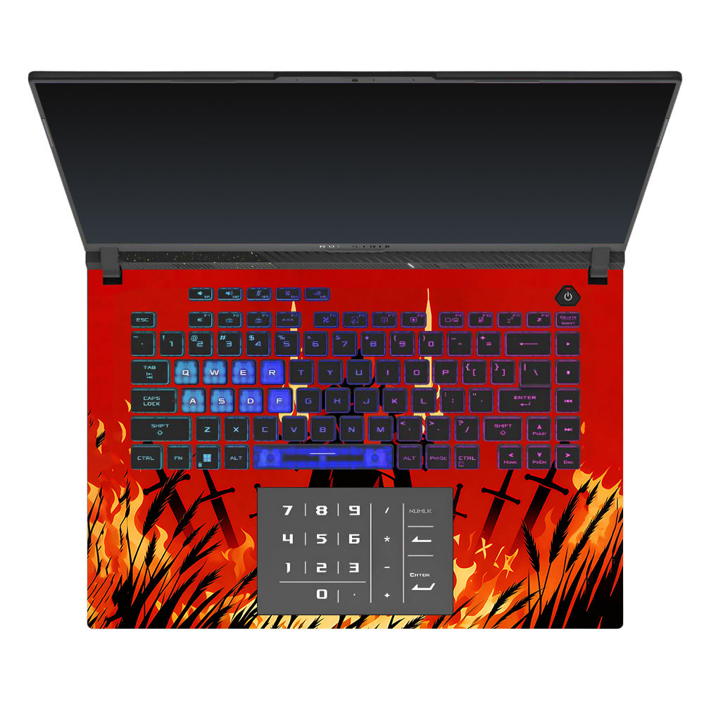 Knight of Flames Asus ROG Strix G16 G614J 3D Laptop Skin