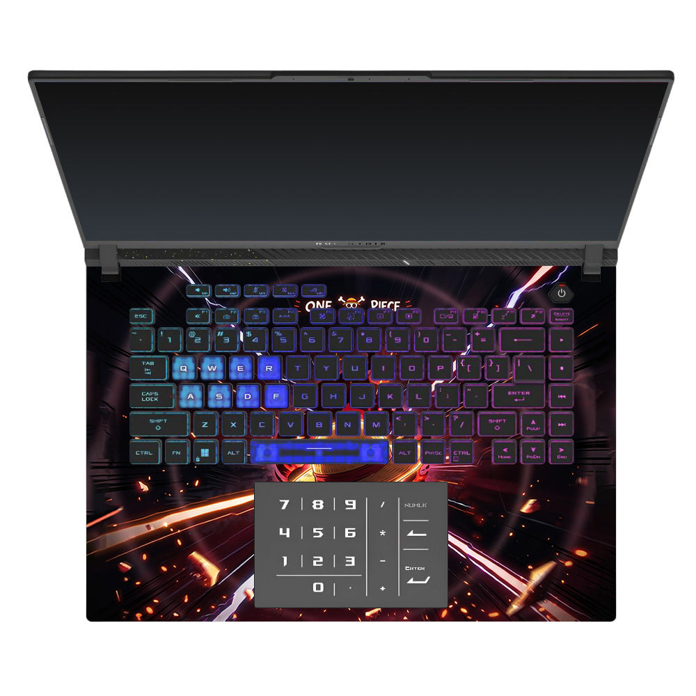 One Piece Fire Hat Asus ROG Strix G16 G614J 3D Laptop Skin