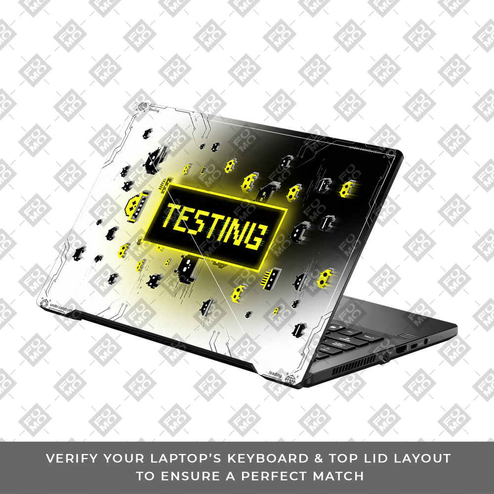 Testing Under Attack Asus ROG Zephyrus G14 GA401 3D Laptop Skin