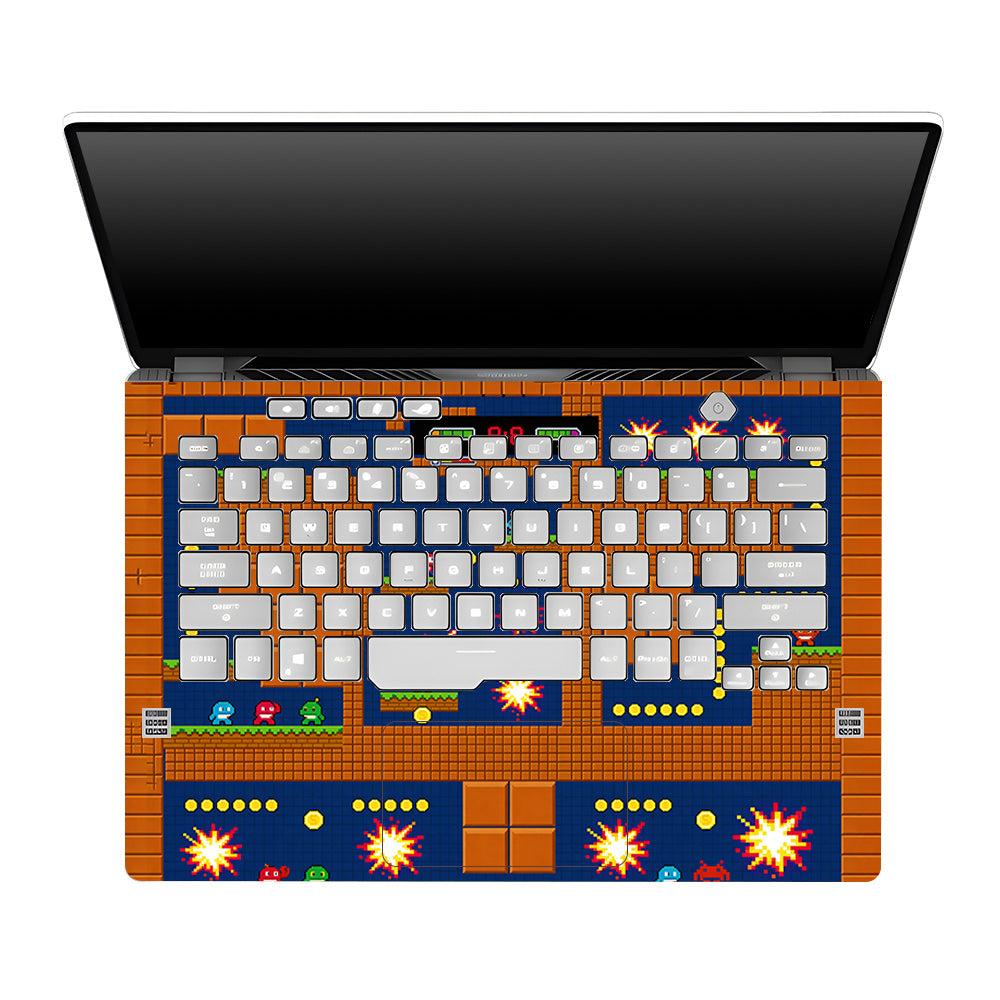 Pixelated Retro Arcade Asus ROG Zephyrus G14 GA401 3D Laptop Skin