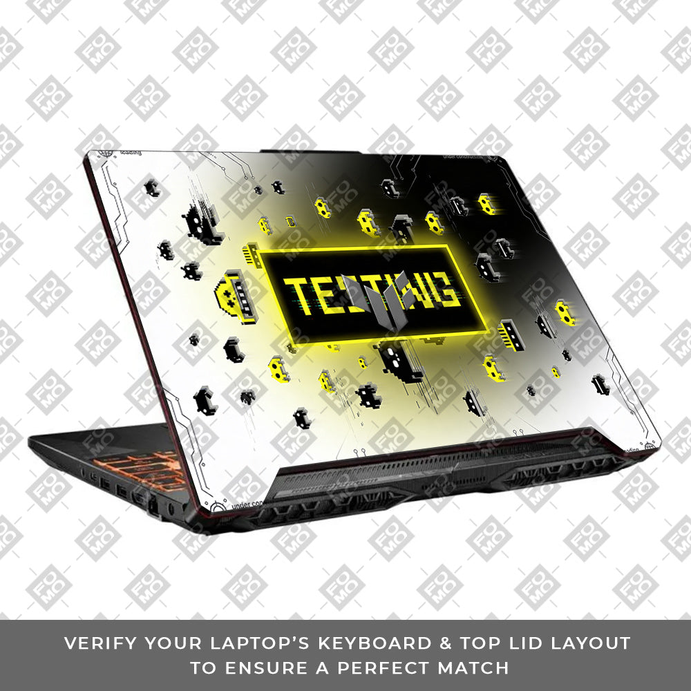 Testing Under Attack Asus TUF F15 FX506 & A15 FA506 3D Laptop Skin