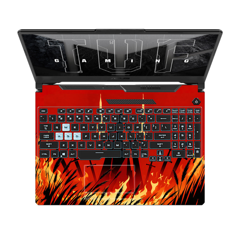 Knight of Flames Asus TUF F15 FX506 & A15 FA506 3D Laptop Skin