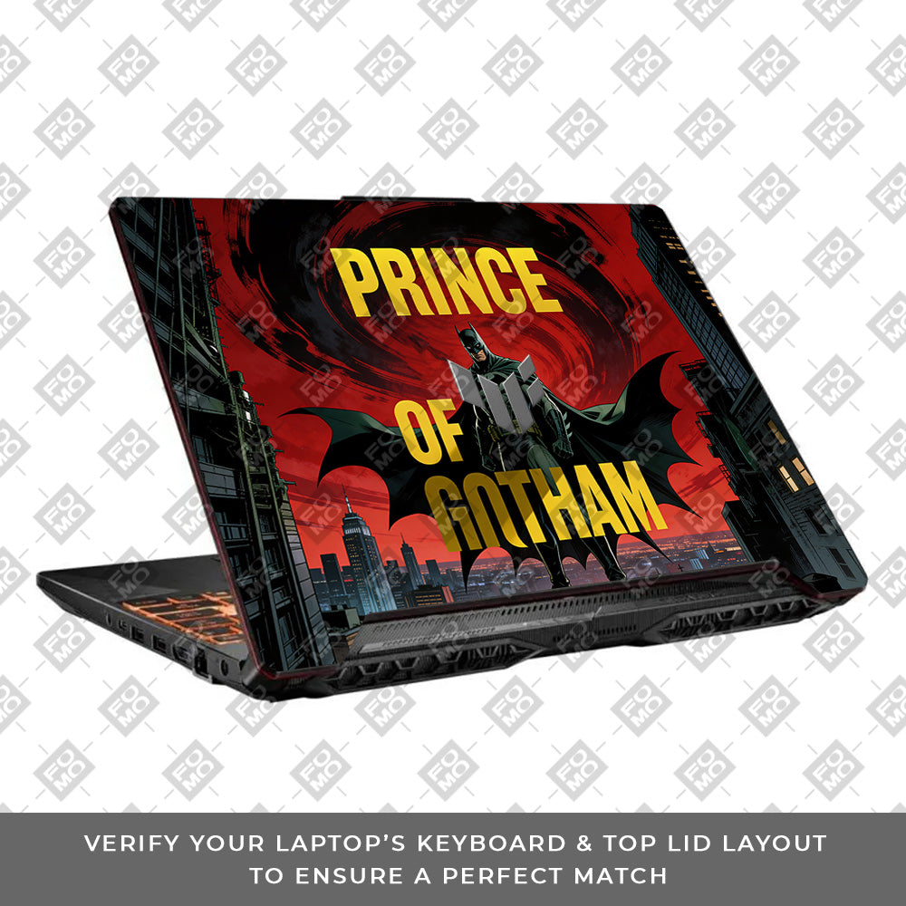 Prince of Gotham Asus TUF F15 FX506 & A15 FA506 3D Laptop Skin