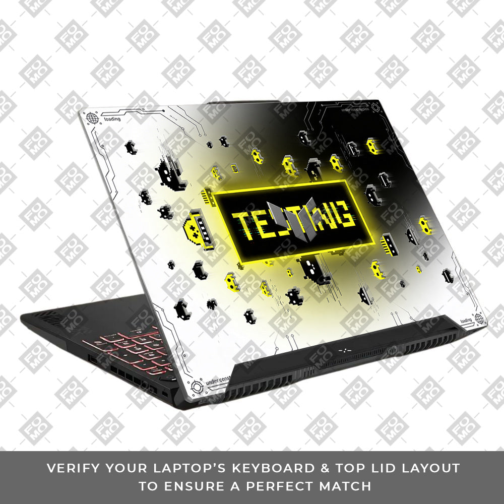 Testing Under Attack Asus TUF F15 FX507 & A15 FA507 3D Laptop Skin