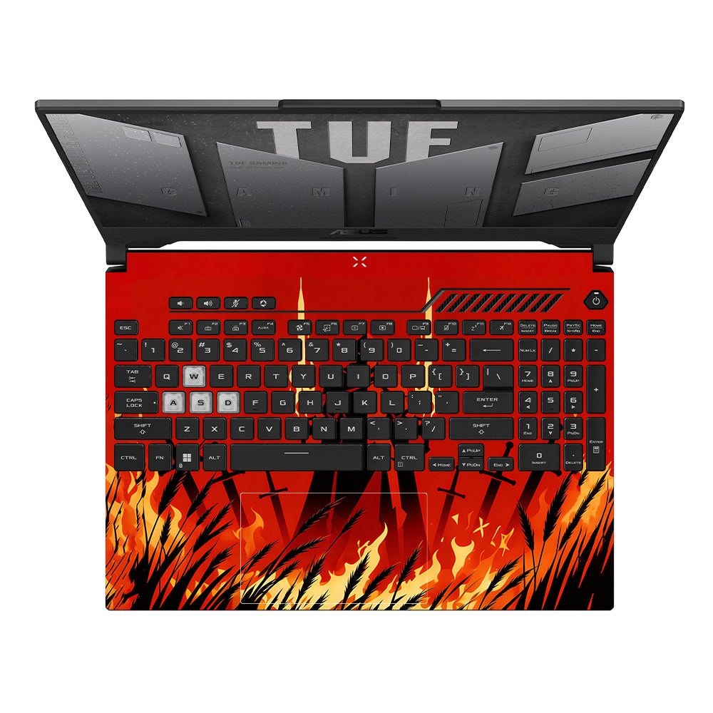 Knight of Flames Asus TUF F15 FX507 & A15 FA507 3D Laptop Skin