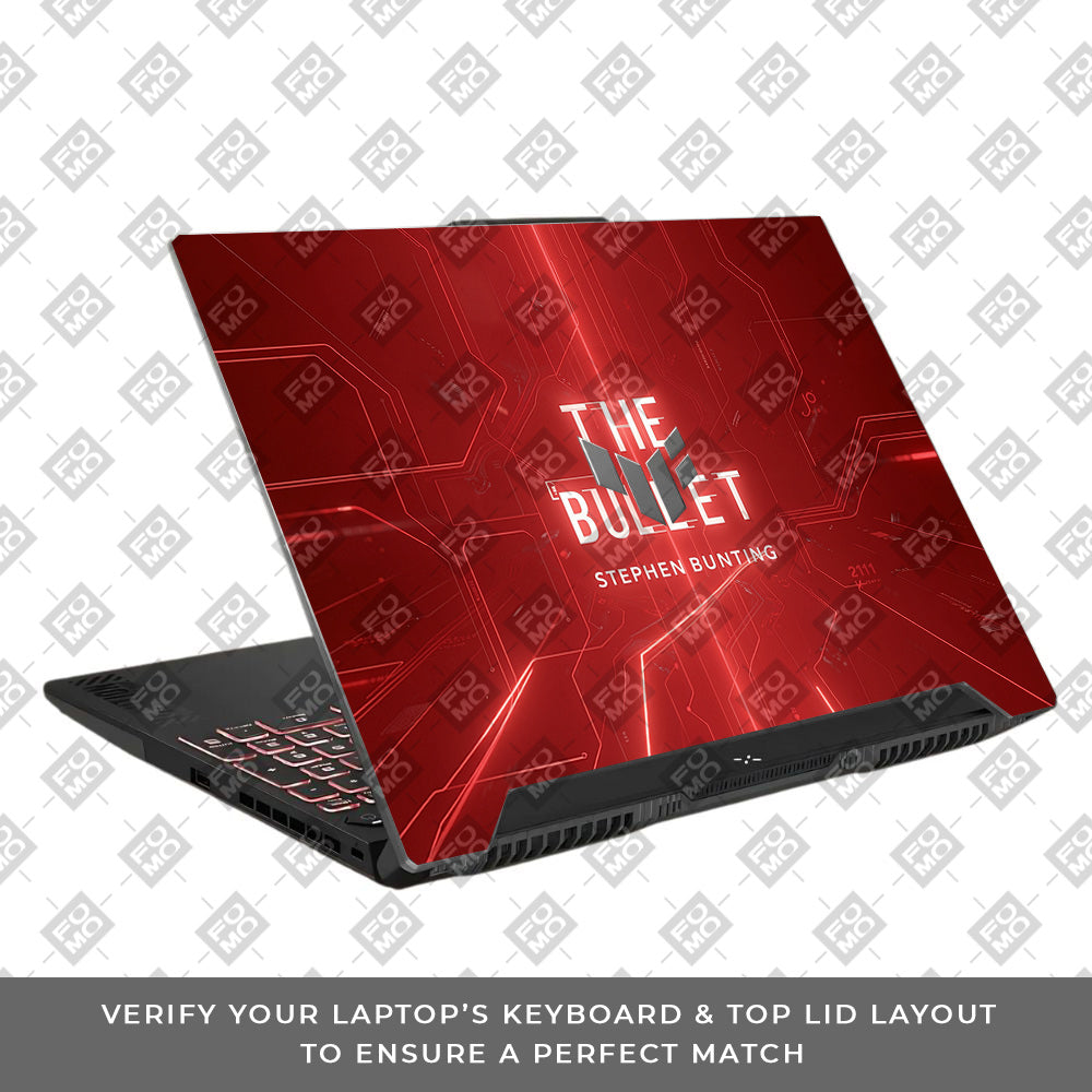 The Bullet Asus TUF F15 FX507 & A15 FA507 3D Laptop Skin