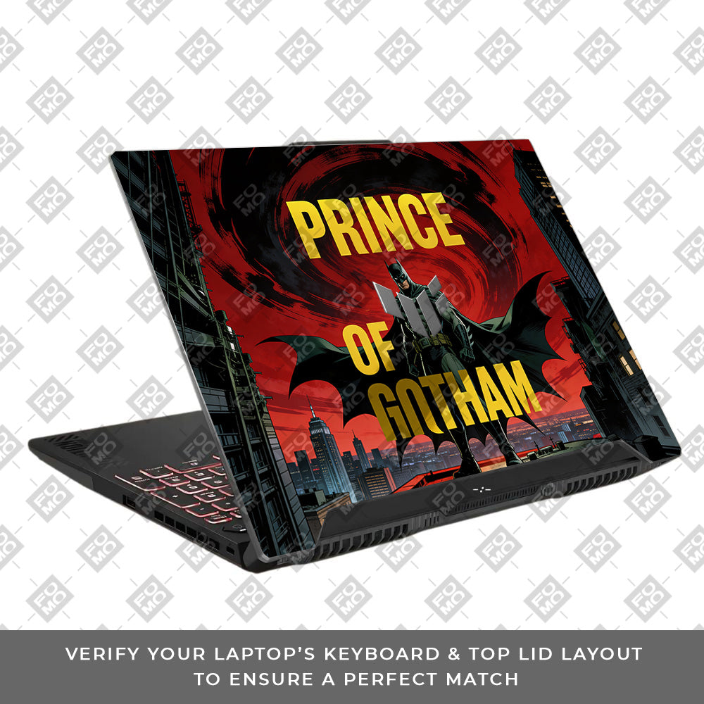 Prince of Gotham Asus TUF F15 FX507 & A15 FA507 3D Laptop Skin