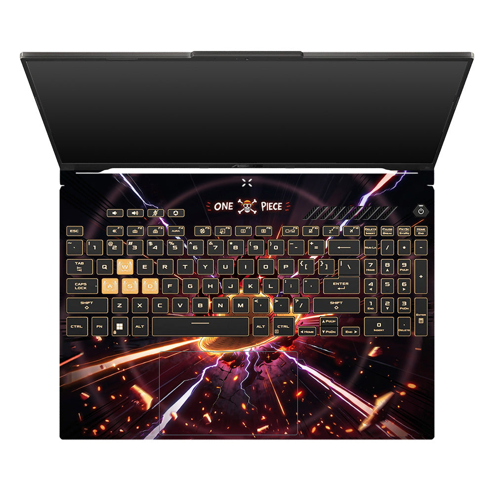 One Piece Fire Hat Asus TUF Gaming F16 and TUF Gaming A16 3D Laptop Skin