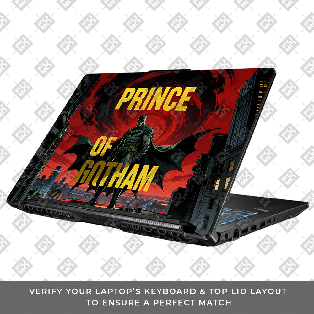 Prince of Gotham Asus TUF Gaming F17 FX706 3D Laptop Skin