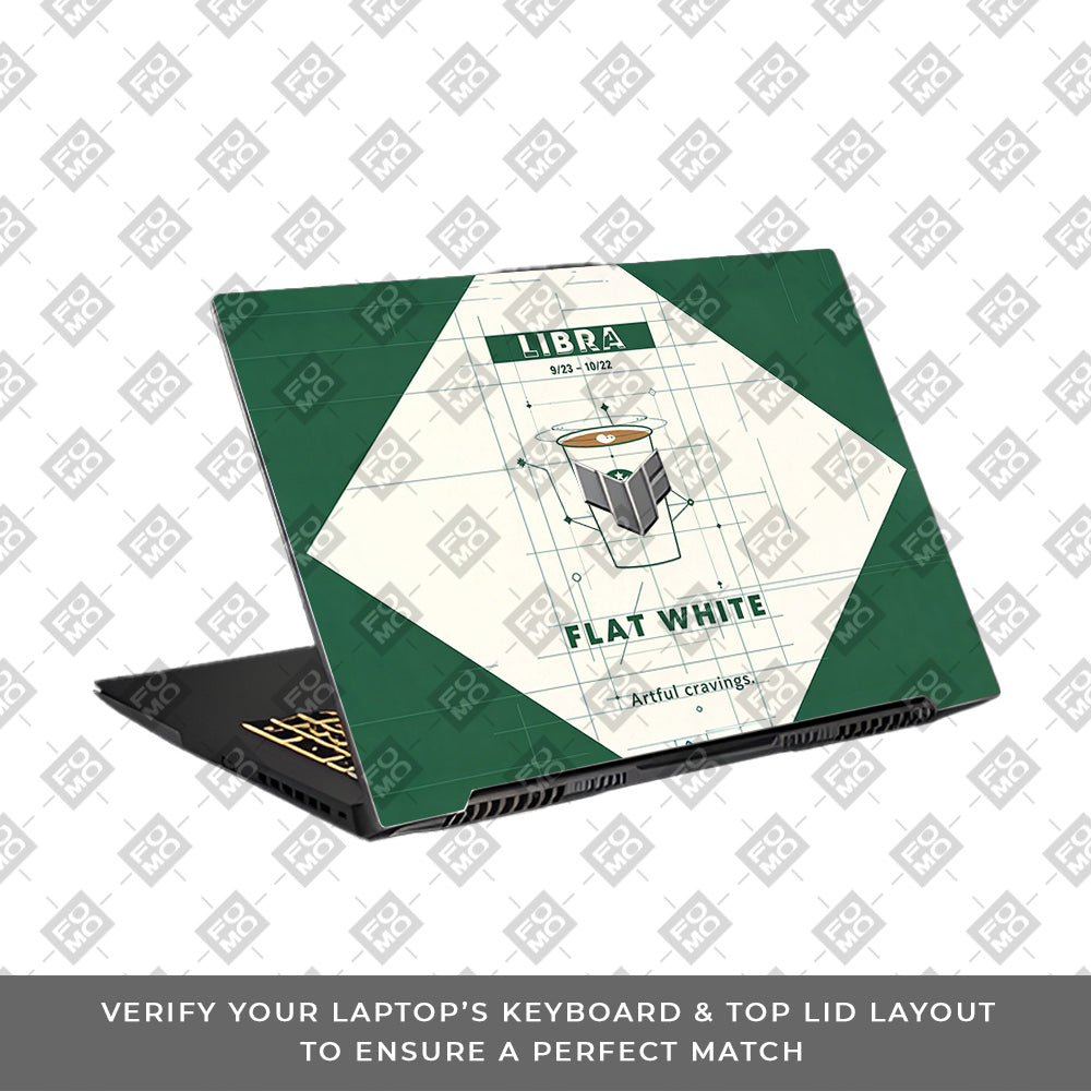 Libra Flat White Asus TUF Gaming F17 FX707Z 3D Laptop Skin