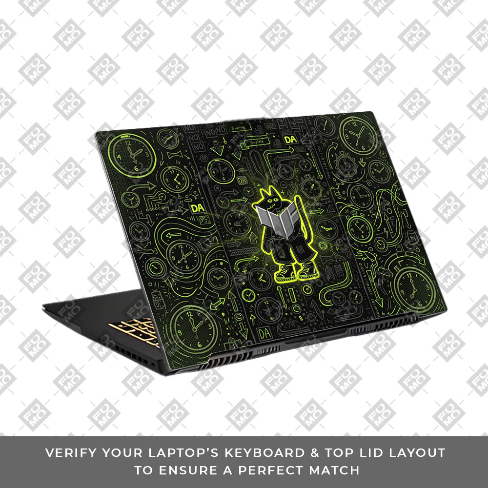 Watch Dog Alert Asus TUF Gaming F17 FX707Z 3D Laptop Skin