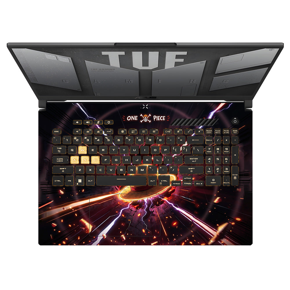 One Piece Fire Hat Asus TUF Gaming F17 FX707Z 3D Laptop Skin