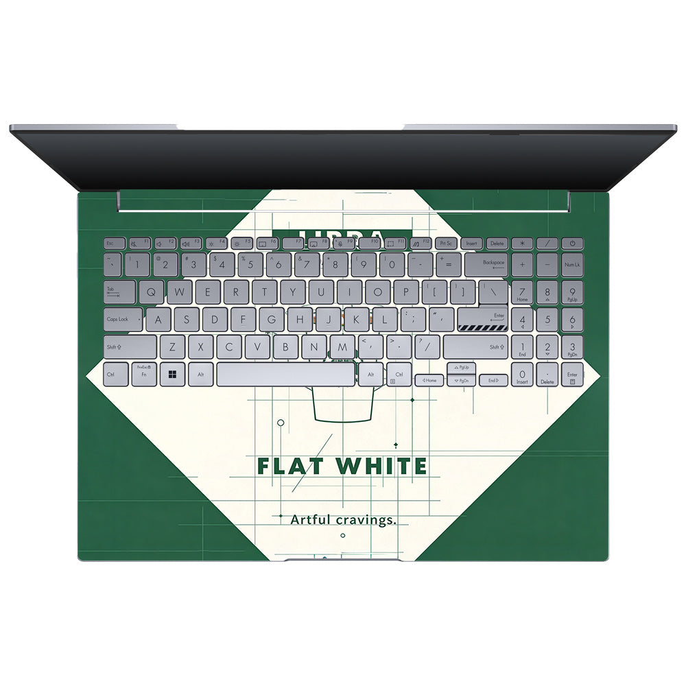 Libra Flat White Asus Vivobook 16 X1605V 3D Laptop Skin