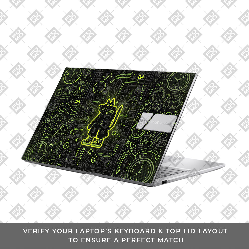 Watch Dog Alert Asus VivoBook 15 X1504VA 3D Laptop Skin