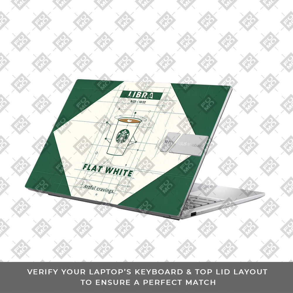 Libra Flat White Asus Vivobook 15 X1504ZA 3D Laptop Skin