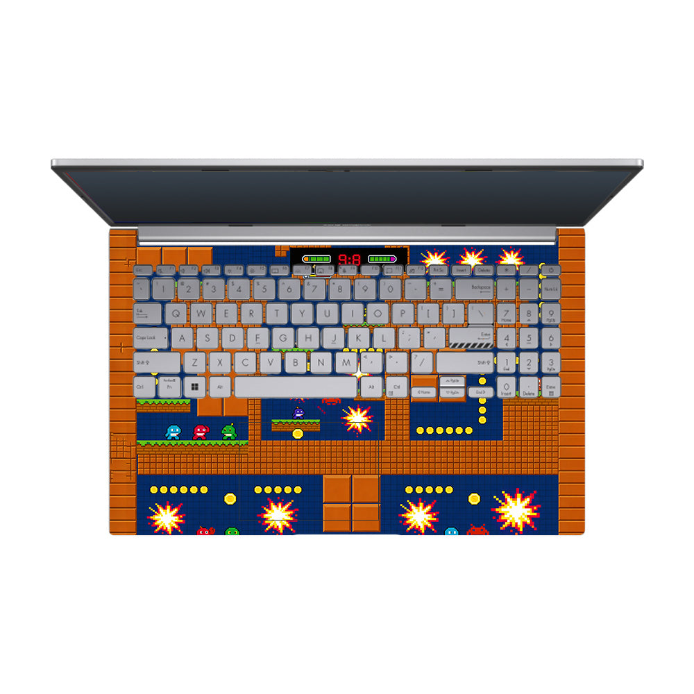 Pixelated Retro Arcade Asus Vivobook 15 X1504ZA 3D Laptop Skin