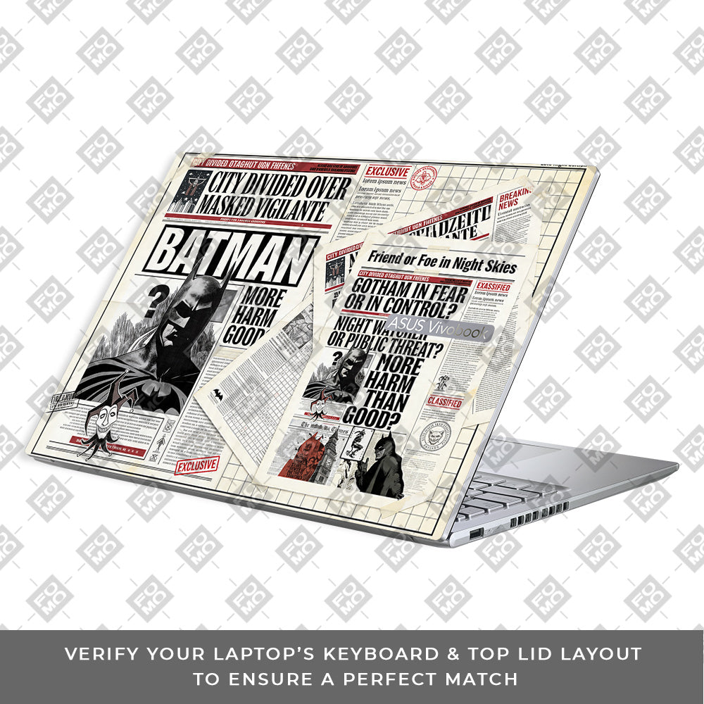 Batman Gotham’s Legacy Asus VivoBook 16X K3605 3D Laptop Skin