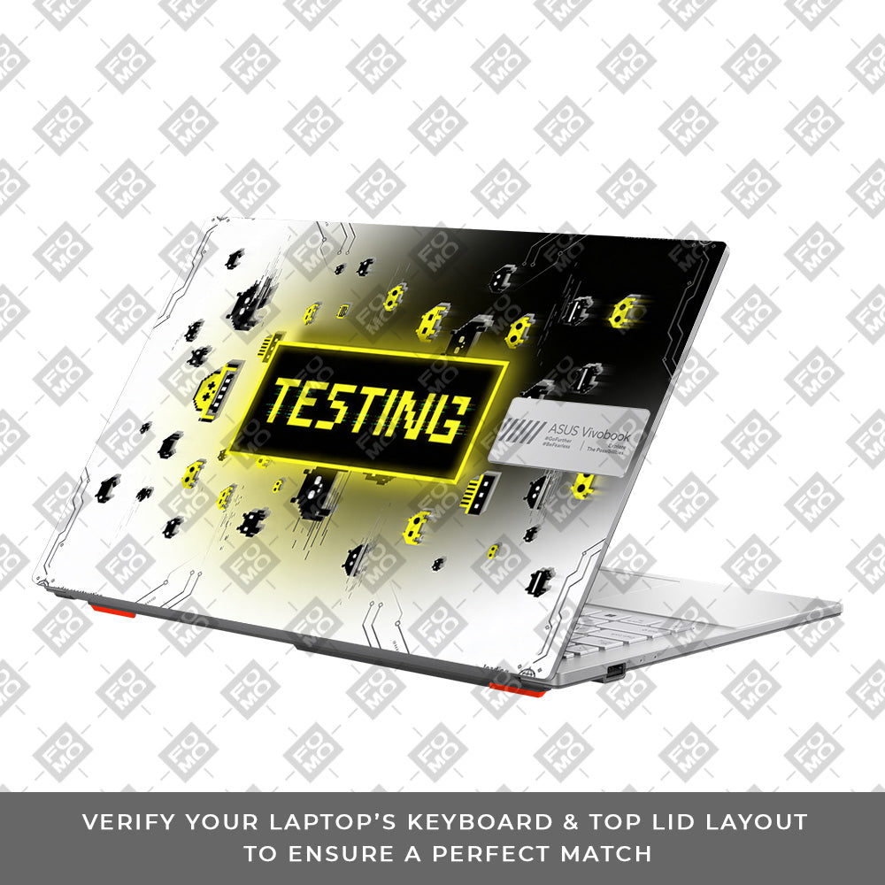 Testing Under Attack Asus Vivobook Go 14 E1404 3D Laptop Skin