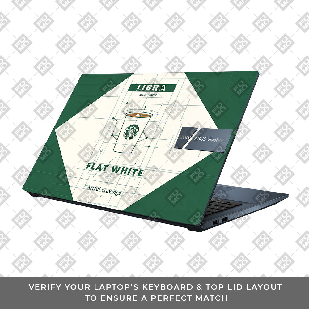 Libra Flat White Asus Vivobook Go 15 E1504G 3D Laptop Skin