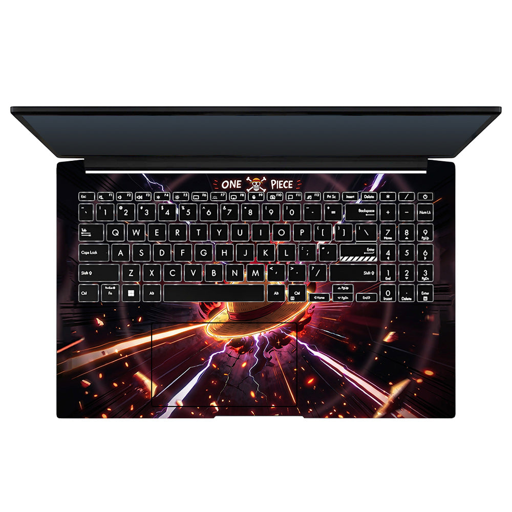 One Piece Fire Hat Asus Vivobook Go 15 E1504G 3D Laptop Skin