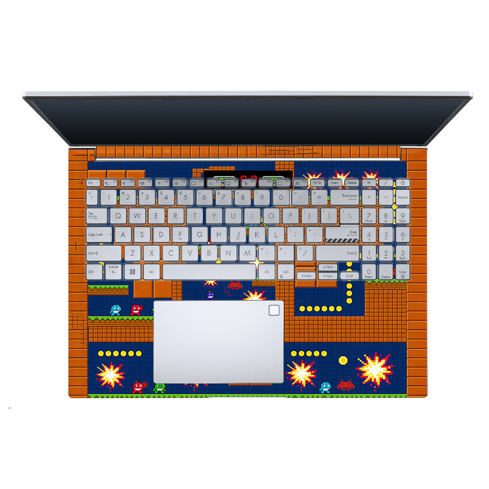 Pixelated Retro Arcade Asus Vivobook Pro 15 M6500QC & M6500QH 3D Laptop Skin