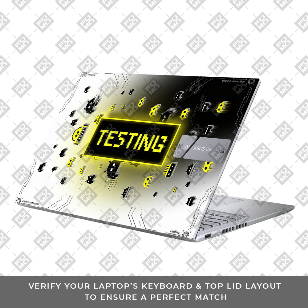 Testing Under Attack Asus Vivobook X1605ZA 3D Laptop Skin