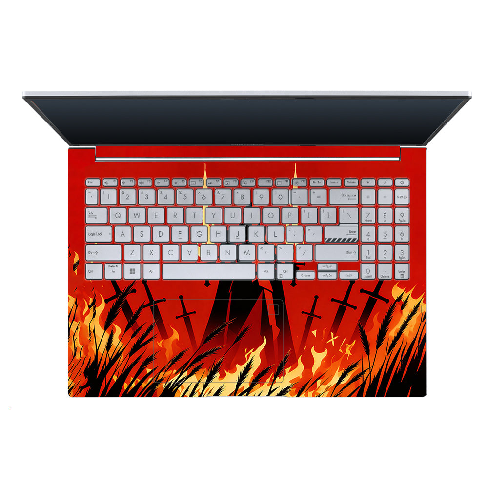 Knight of Flames Asus Vivobook X1605ZA 3D Laptop Skin