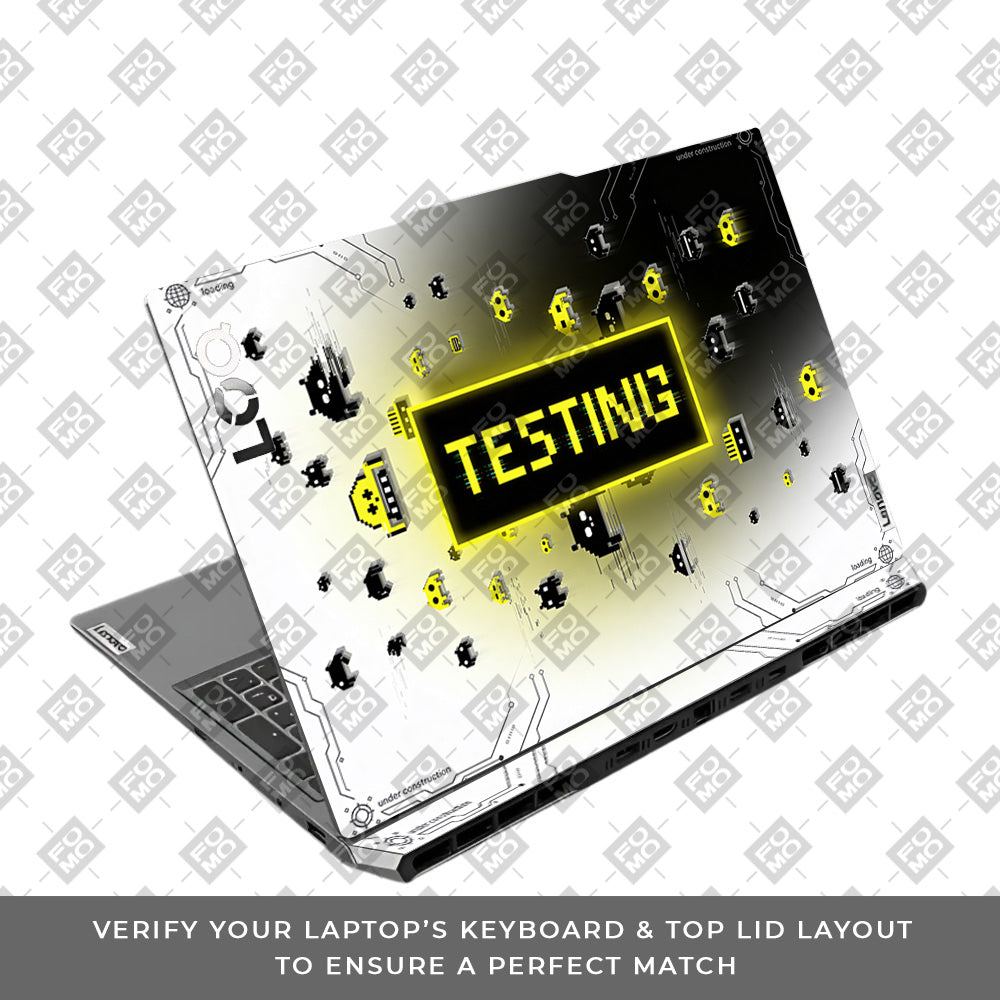 Testing Under Attack Lenovo LOQ 2024, 2025 3D Laptop Skin