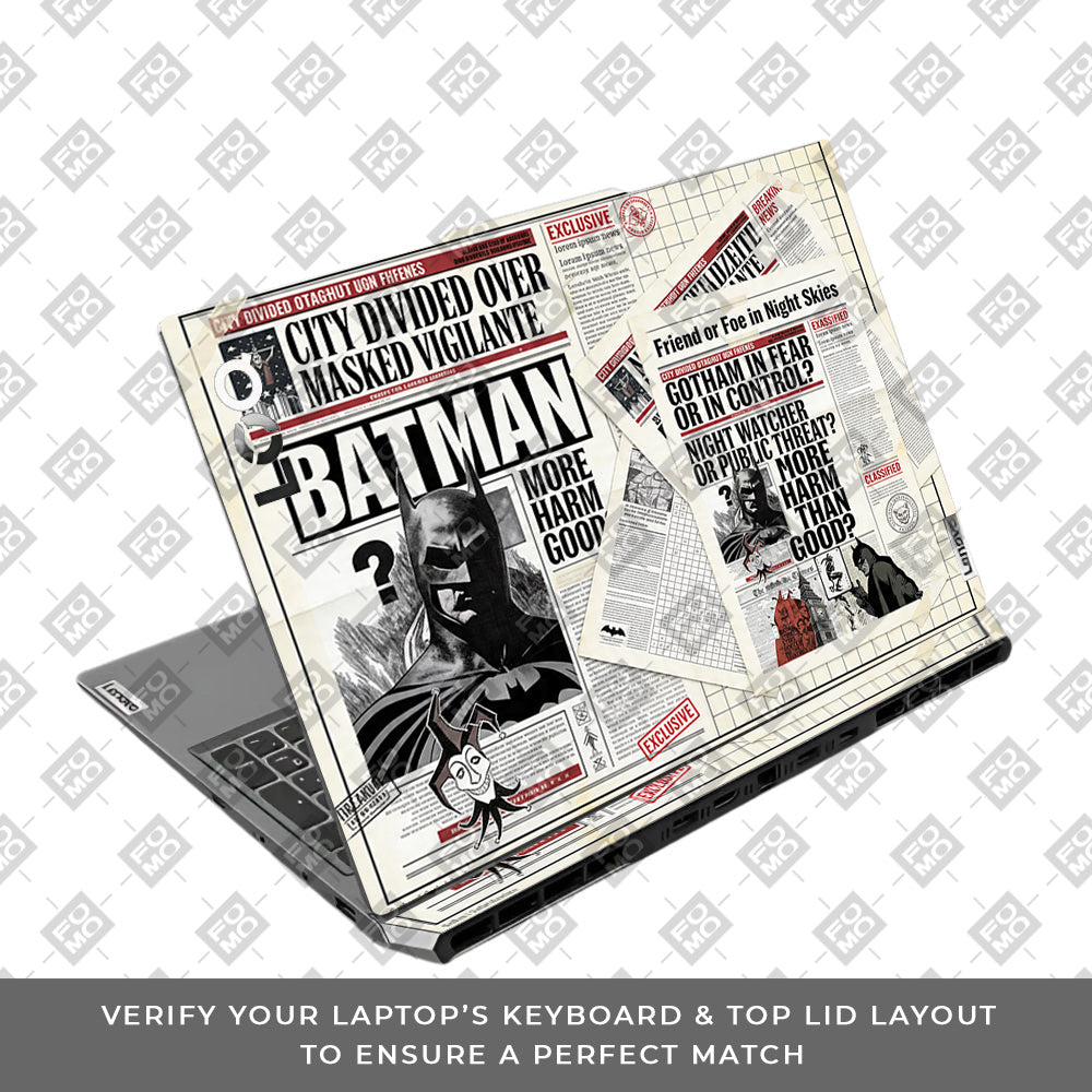 Batman Gotham’s Legacy Lenovo LOQ 2024, 2025 3D Laptop Skin