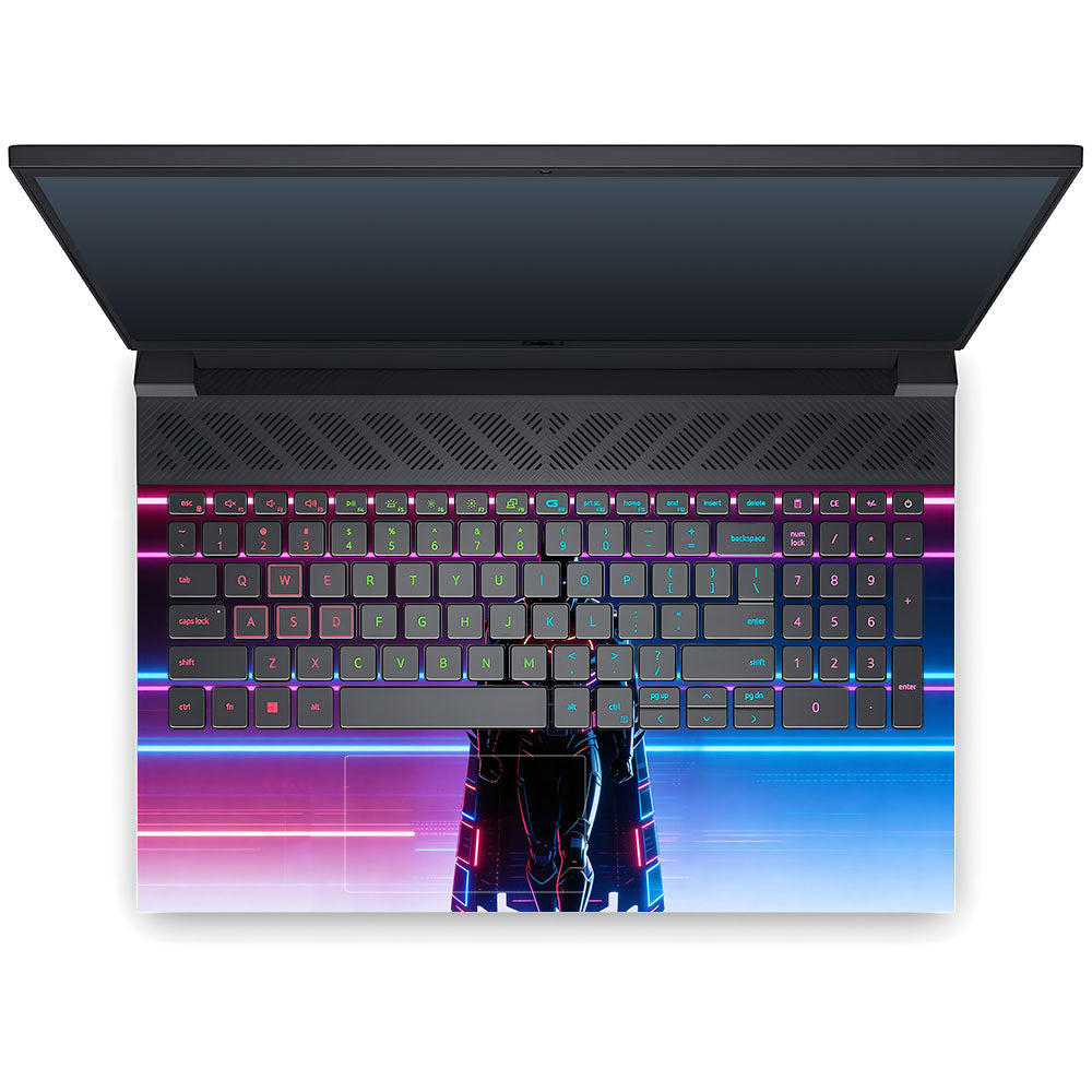 Superhero Neon Streaks Dell G15 5520, 5530 3D Laptop Skin