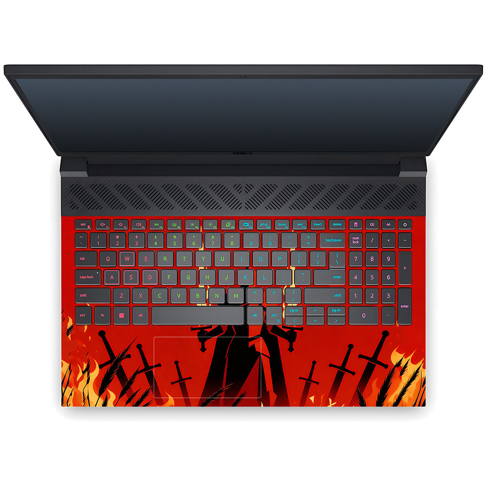 Knight of Flames Dell G15 5520, 5530 3D Laptop Skin