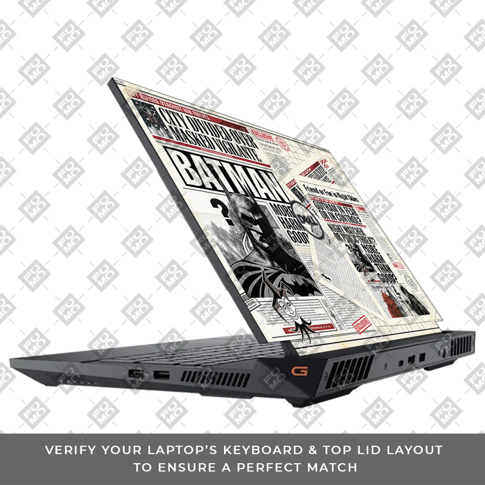 Batman Gotham’s Legacy Dell G15 5520, 5530 3D Laptop Skin