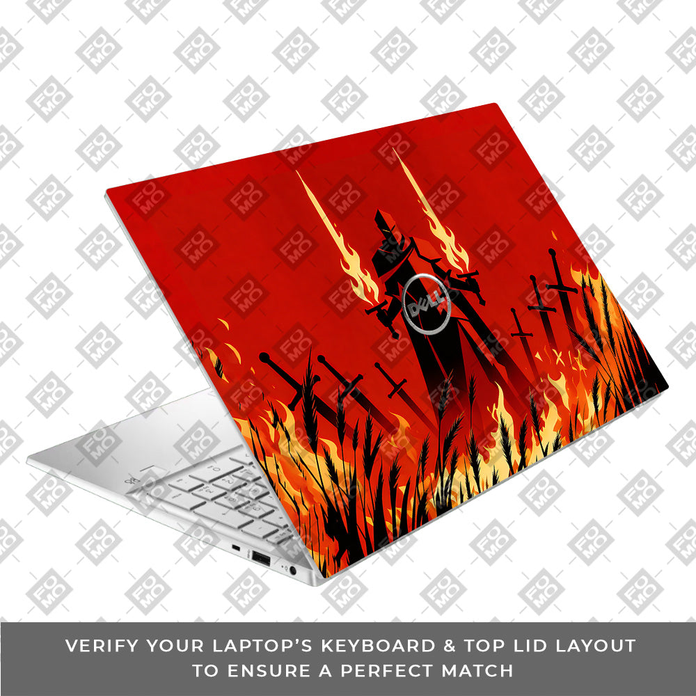 Knight of Flames Dell Inspiron 3501 3D Laptop Skin