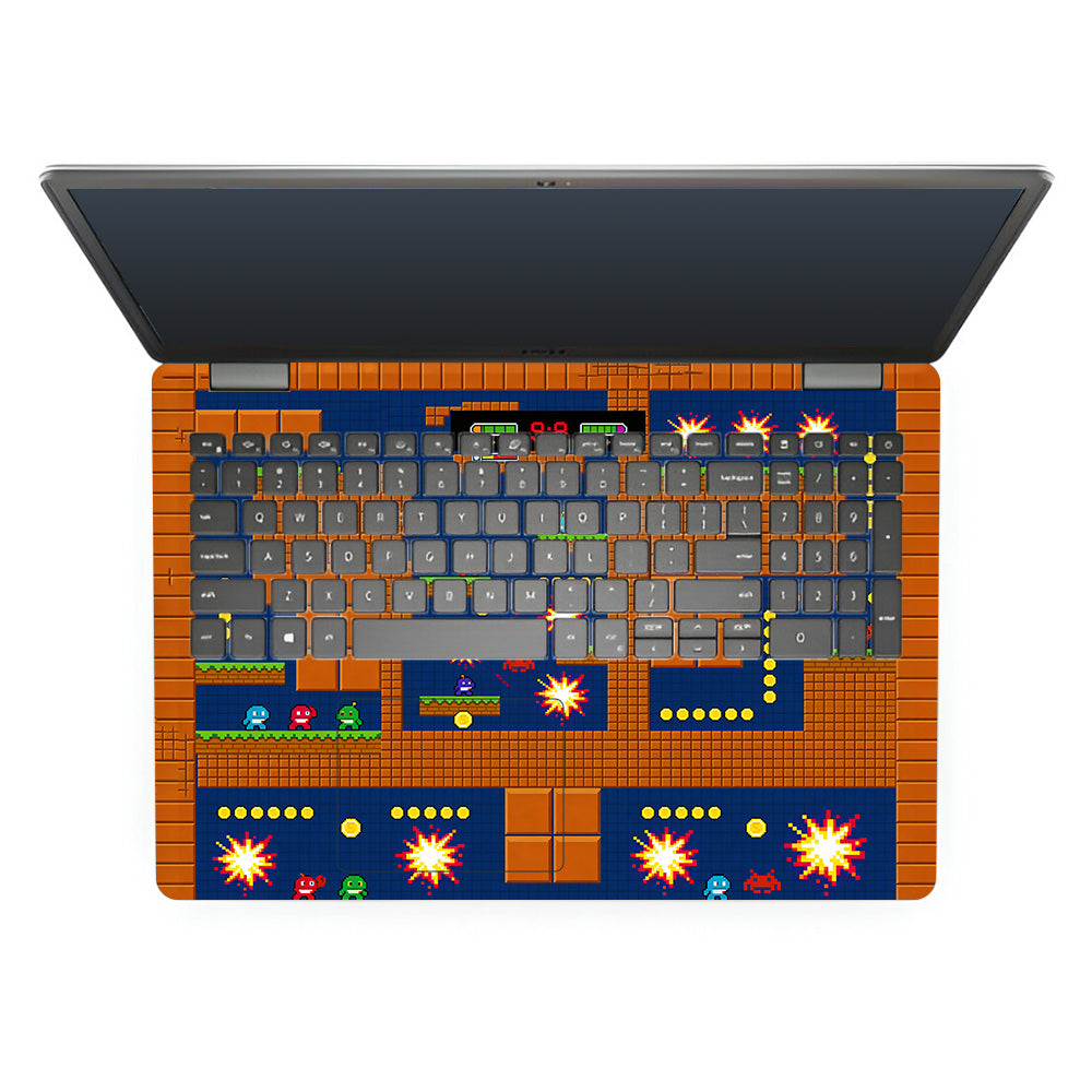 Pixelated Retro Arcade Dell Inspiron 3501 3D Laptop Skin