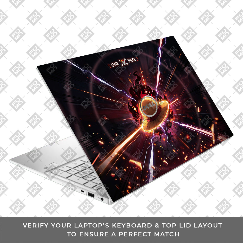 One Piece Fire Hat Dell Inspiron 3501 3D Laptop Skin