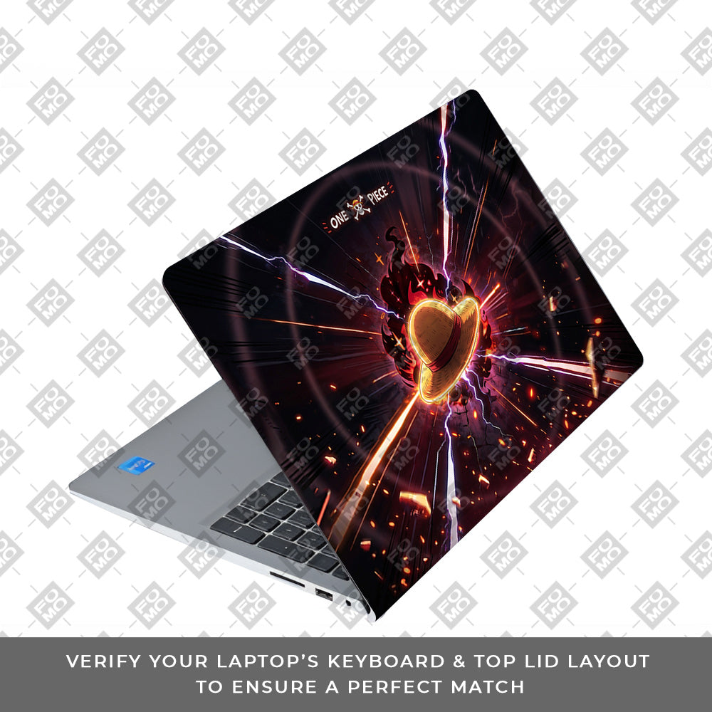 One Piece Fire Hat Dell Inspiron 3520 3D Laptop Skin
