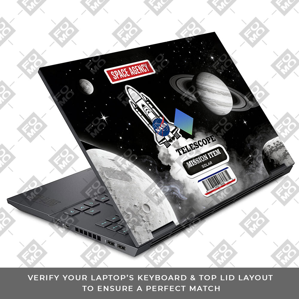 Space Mission NASA HP Omen 15 3D Laptop Skin