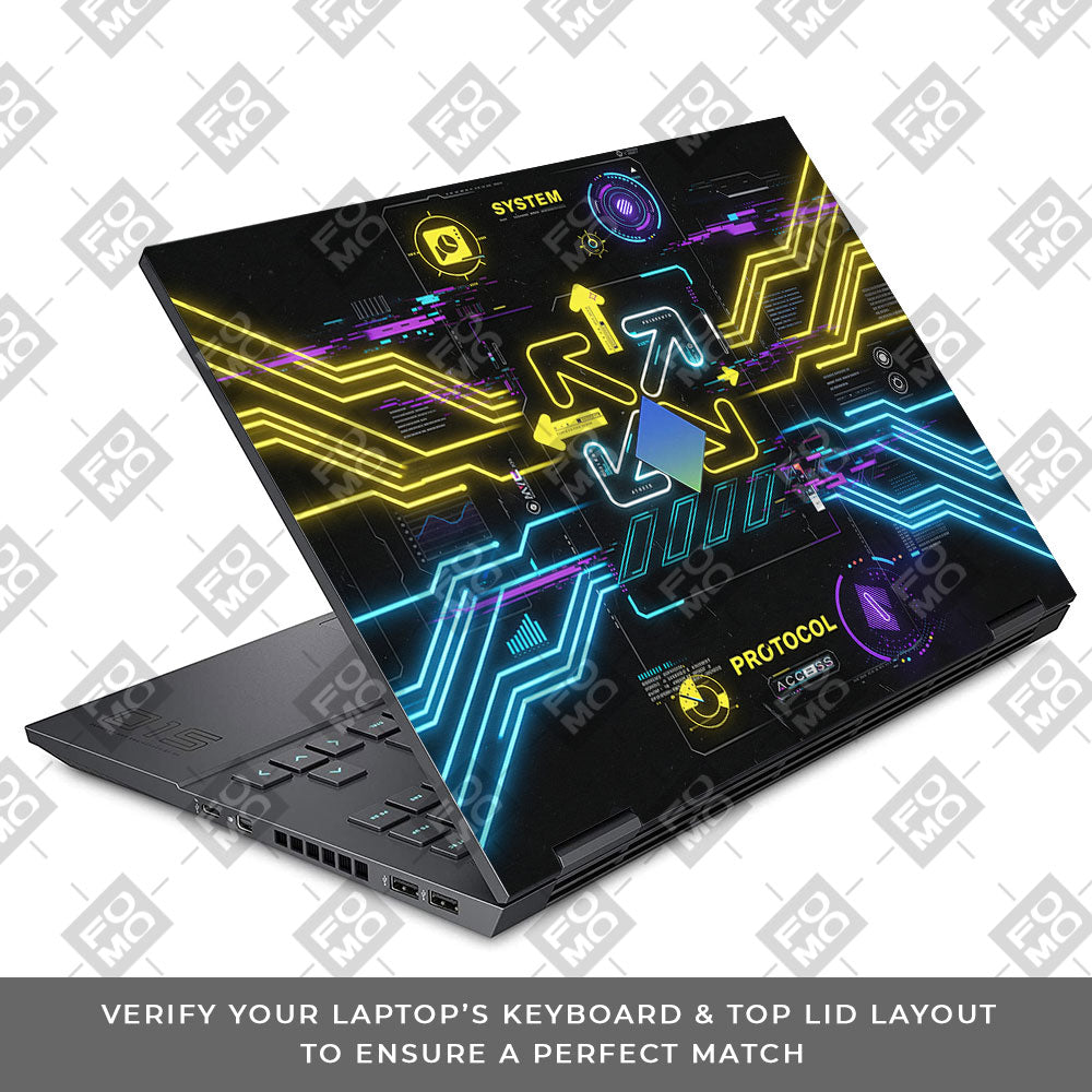 System Protocol HP Omen 15 3D Laptop Skin